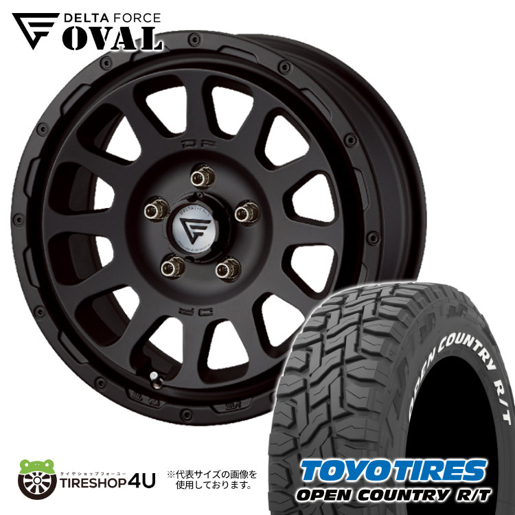 4本セット DELTAFORCE OVAL 17x8J 5/127+40 MB TOYO OPEN COUNTRY R/T 285/70R17 ホワイトレター ラングラー :OVAL 1780 5H127 MB OPENRT 28570R17:TIRE SHOP 4U 4号店