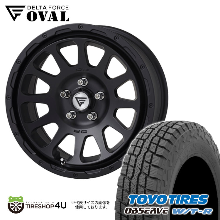 2023年製 スタッドレス 4本セット DELTAFORCE OVAL 17x8J 5/127+40 MB TOYO OBSERVE W/T-R 285/70R17 ジープ ラングラー｜tireshop4u-4