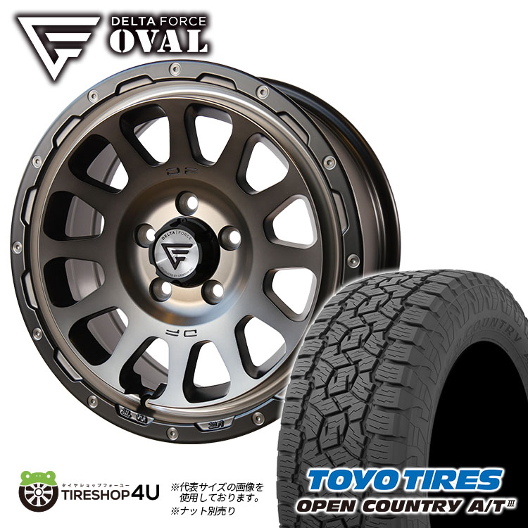 4本セット DELTA FORCE OVAL 16x7.0J 5/114.3 +35 +42 MSP TOYO OPEN COUNTRY A/T3 AT3 215/70R16 ブラックレター デリカD5 :OVAL 1670 5H114 MSP OPEN AT3 2157016:TIRE SHOP 4U 4号店