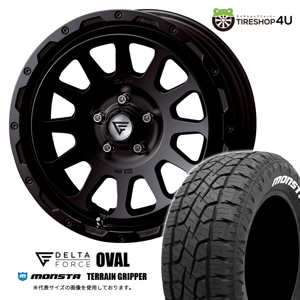 ELLiPSEホイル　タイヤ 4本セット DELTAFORCE OVAL 18x8.0J 5/114.3+38 SBK MONSTA TERRAIN