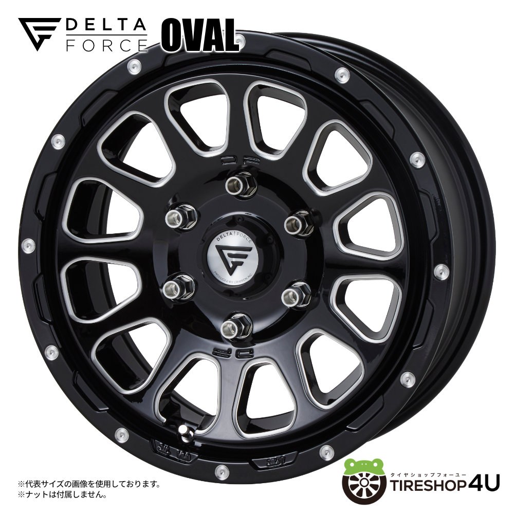 4本セット デルタフォース オーバル OVAL 17x8J 6/139.7+20 BSM BF