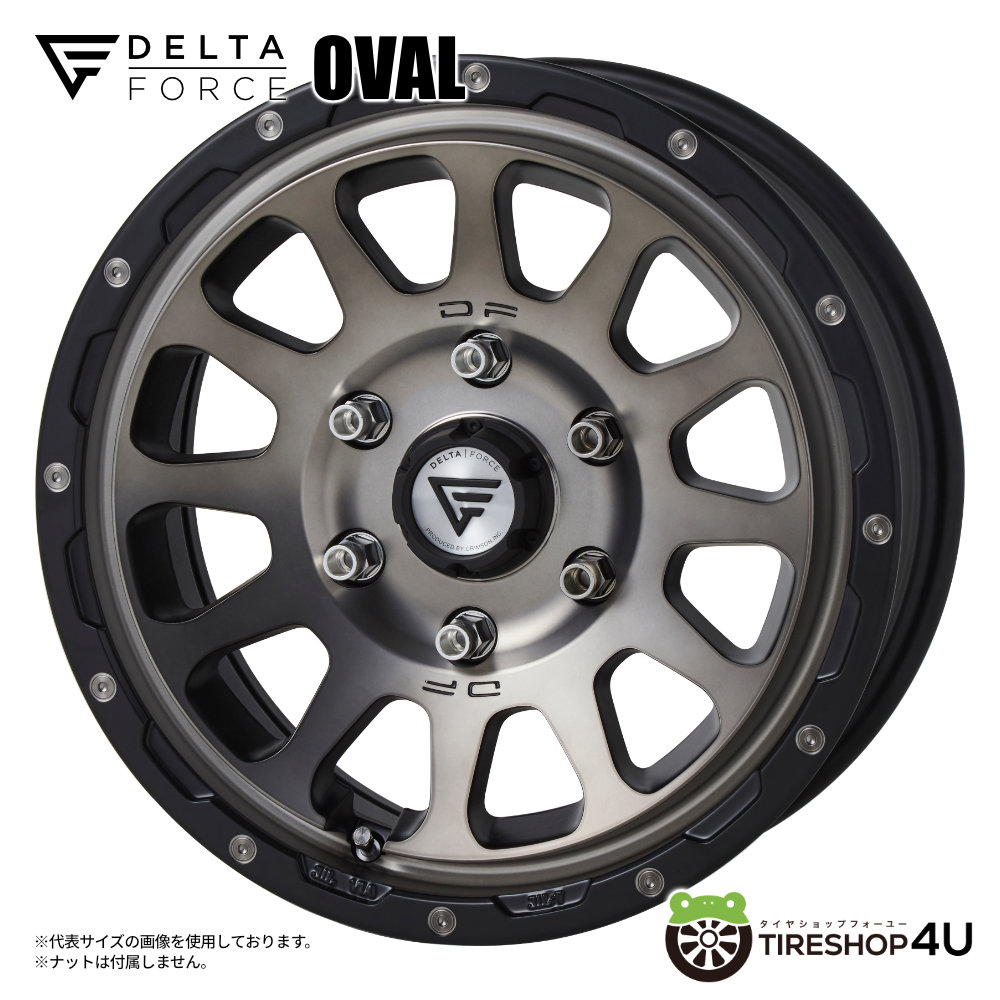 4本セット DELTA FORCE OVAL 17x8.0J 6/139.7 +20 MSP BFGoodrich All-Terrain T/A KO2 265/65R17 ホワイトレター プラド FJクルーザー｜tireshop4u-4｜02