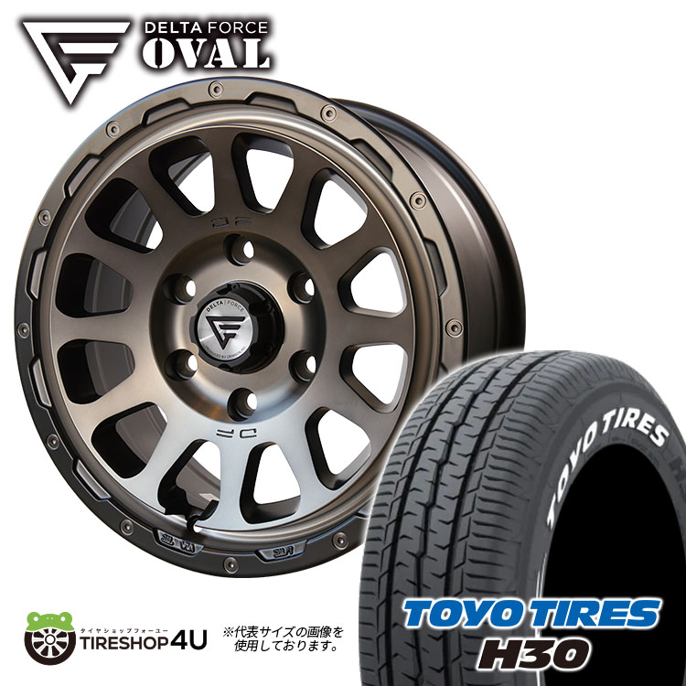 4本セット デルタフォース オーバル OVAL 16x7.0J 6/139.7 +38 MSP TOYO トーヨー H30 215/65R16 WL ハイエース 200系 :OVAL 157 2:TIRE SHOP 4U 4号店