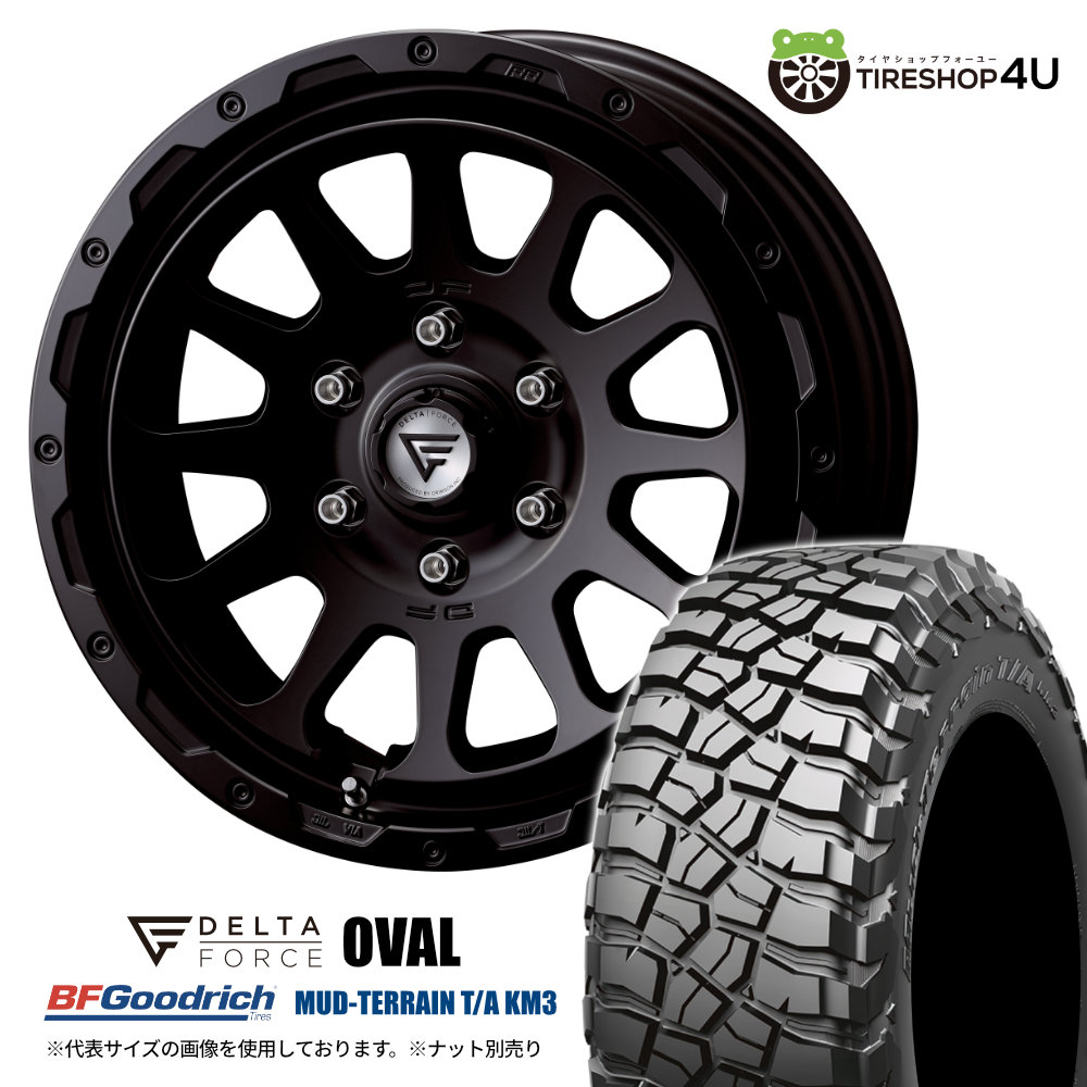 4本セット デルタフォースオーバル OVAL 18x8.0J 6/139.7+52 SBK BF