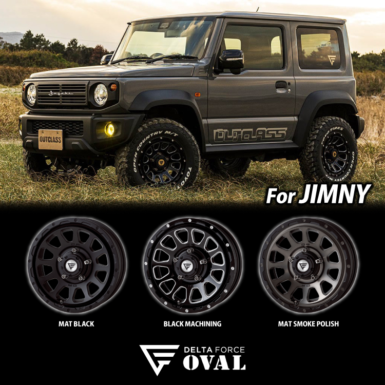 4本セット デルタフォース オーバル OVAL 16x5.5J 5/139.7 +20 MB TOYO トーヨー オープンカントリー R/T 185/85R16 WL ジムニー JB64 JB23｜tireshop4u-4｜03