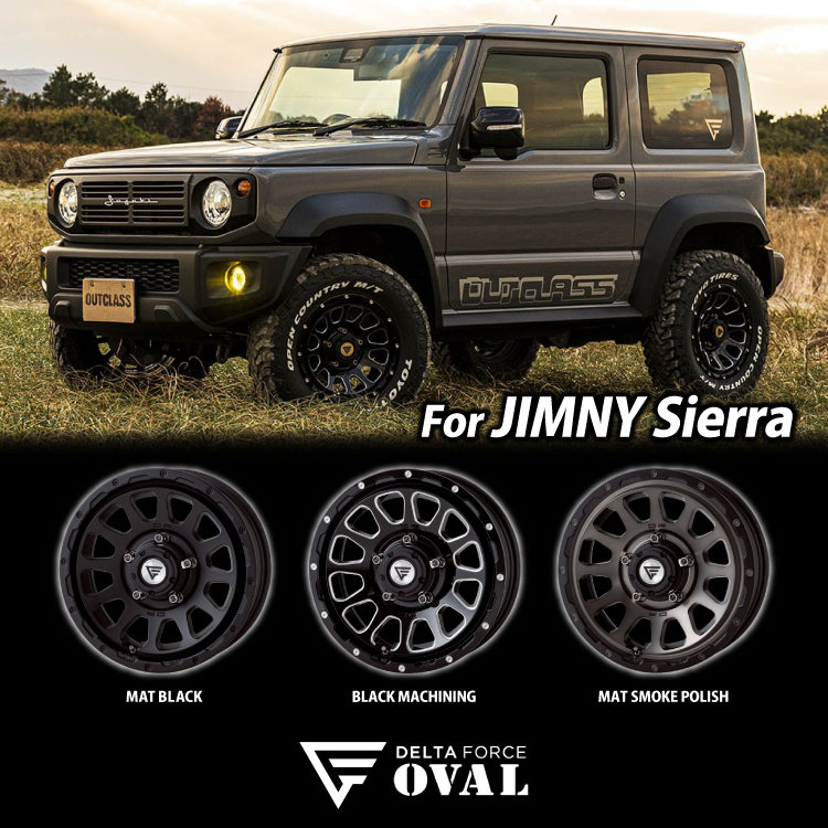 4本セット デルタフォース オーバル OVAL 16x5.5J 5/139.7 +20 MSP TOYO トーヨー オープンカントリー R/T 185/85R16 WL ジムニー JB64｜tireshop4u-4｜04