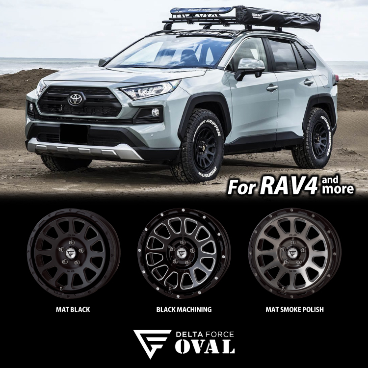 4本セット デルタフォース オーバル OVAL 16x7.0J 5/114.3 +42 MB TOYO トーヨー オープンカントリー R/T 215/70R16 BL デリカD5｜tireshop4u-4｜03