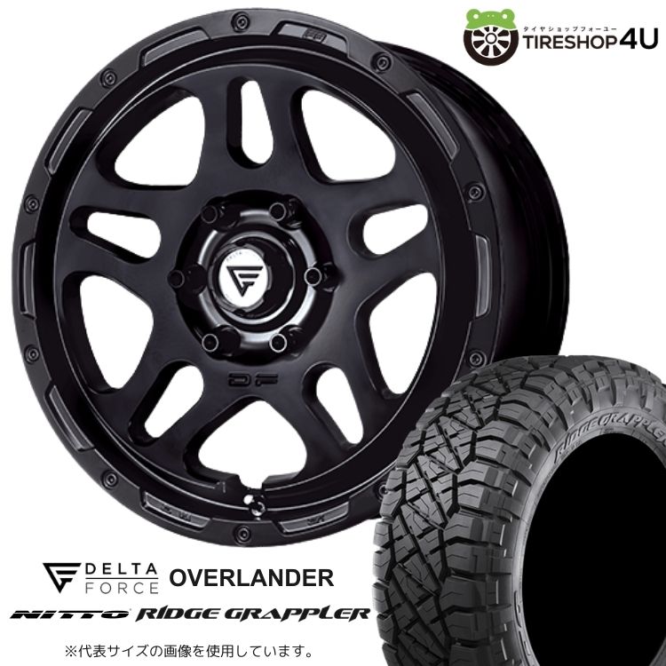 4本セット DELTAFORCE OVERLANDER 20x9.0J 6/139.7+55 SBK NITTO RIDGE