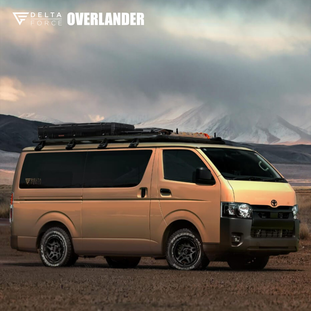 4本セット デルタフォースオーバーランダー OVERLANDER 16x7.0J 6/139.7+38 MB MONSTA モンスタ テレーングリッパーA/T 215/70R16 WL HIACEの画像