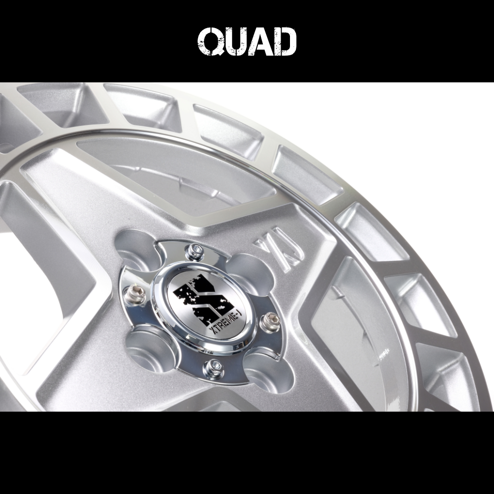 4本セット エクストリームJ クアッド QUAD 14x4.5J 4/100+45 SBK ヨコハマ ジオランダーX-AT G016A 145R14 BL 軽自動車 カスタム軽トラの画像