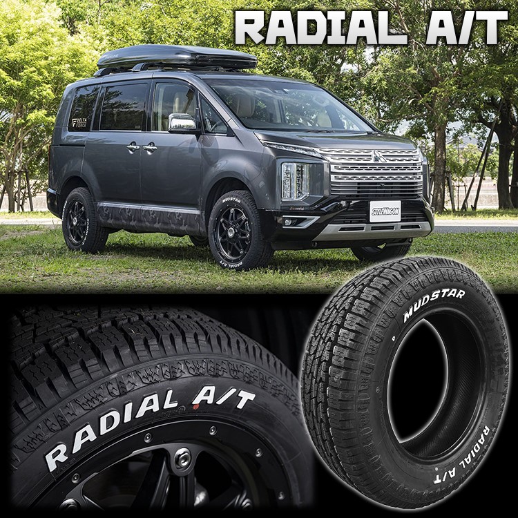 4本セット DAYTONA SS デイトナ 15x6.0J 5/108 +30 BK MUDSTAR マッドスター ラジアル A/T 195/65R15 WL ルノー カングー 専用 KW系｜tireshop4u-4｜07