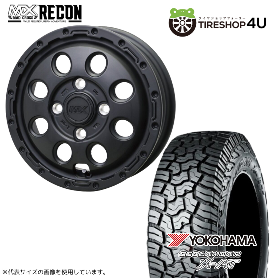 4本セット マッドクロスリーコン RECON 15x4.5J 4/100+45 MBK ヨコハマ