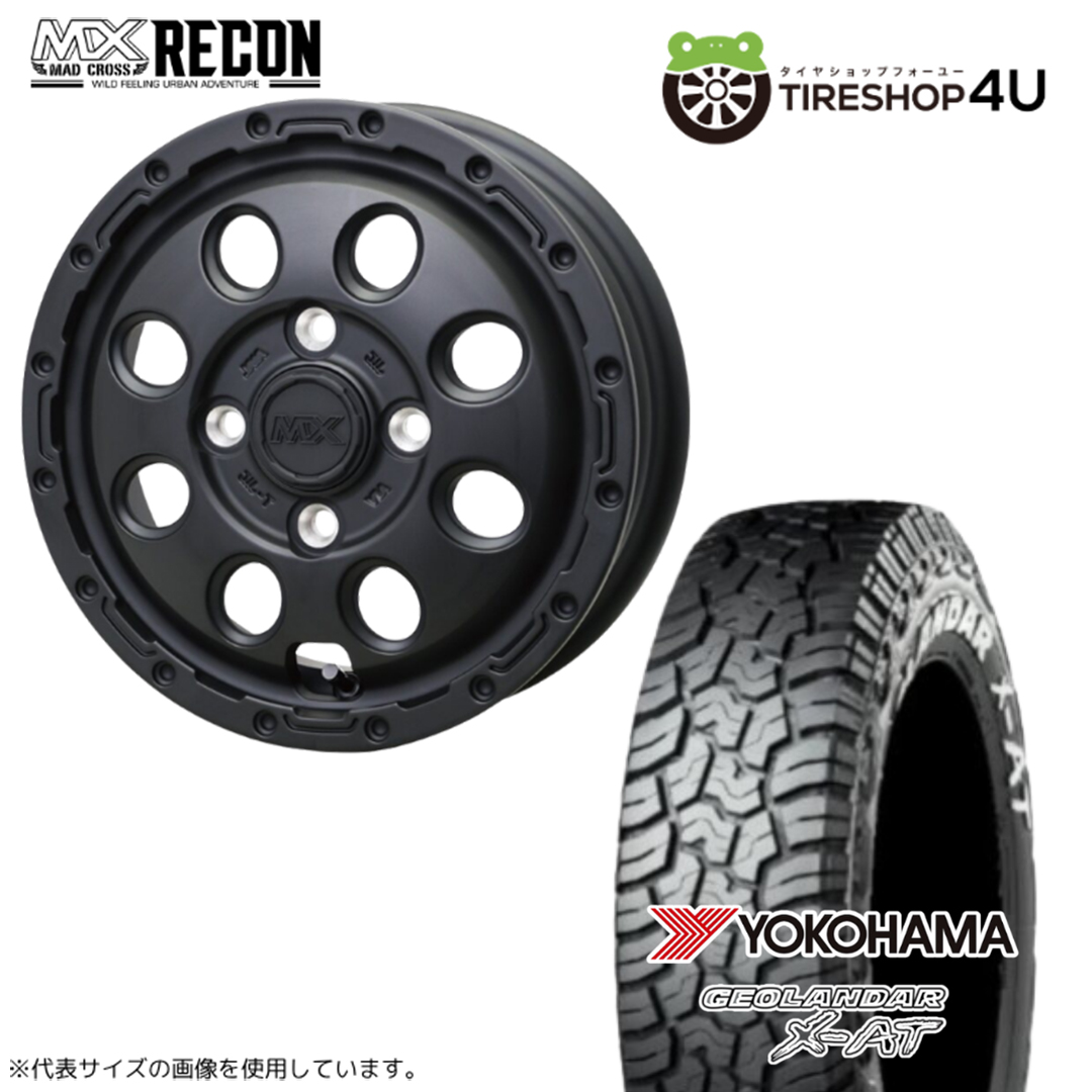 4本セット MADCROSS RECON 14x5.0J 4/100+35 MBK YOKOHAMA GEOLANDAR X
