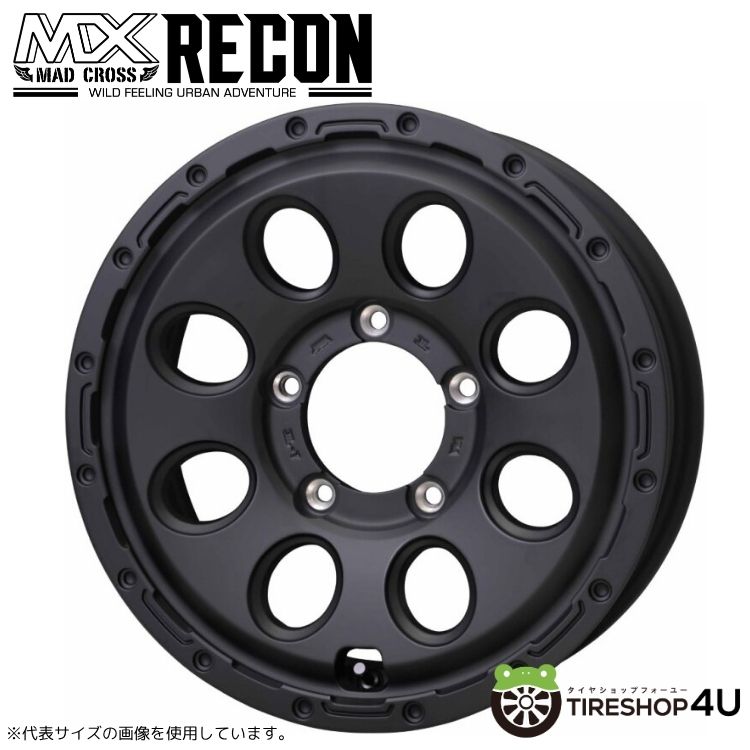 4本セット MADCROSS RECON 16x6.0J 5/139.7+0 MBK MUDSTAR RADIAL M/T