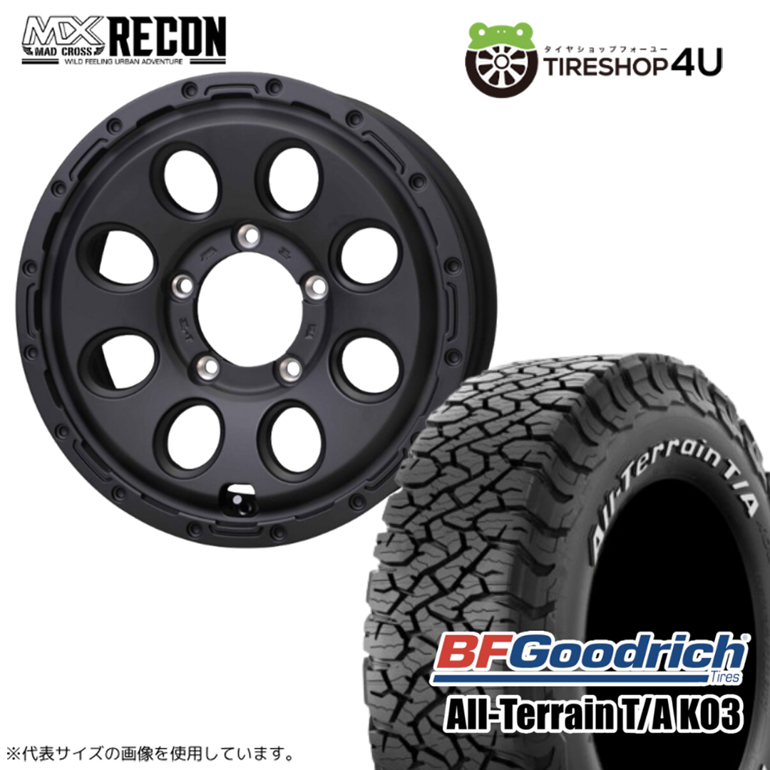 にんちゃん①RECON⭐️AT4⭐️235/70R16⭐️ブラックレター⭐️2本 4本セット マッドクロスリーコン RECON 16x6.0J 5/139.7+0 MBK BF