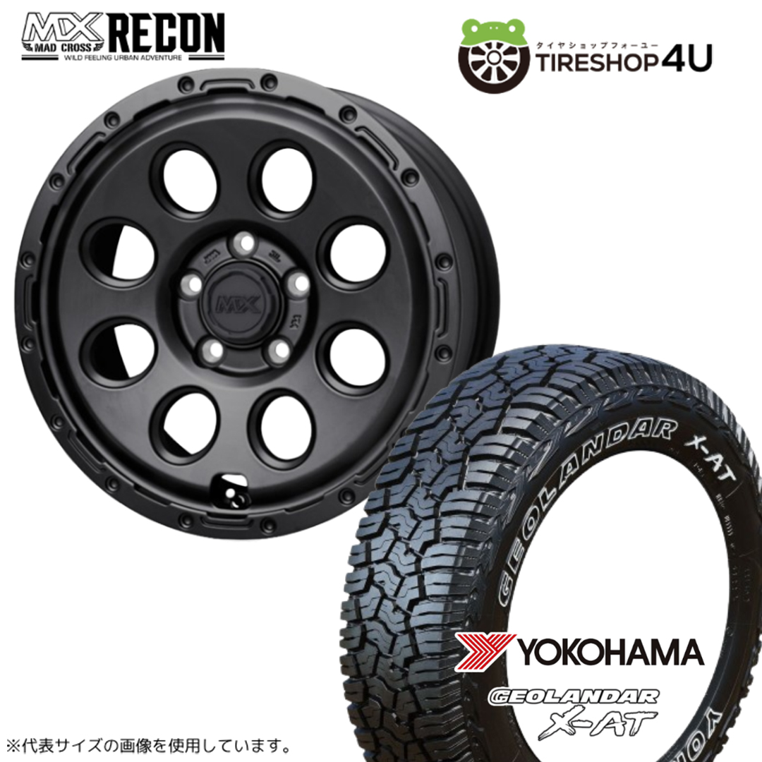 4本セット MADCROSS RECON 16x7.0J 5/114.3+35 MBK YOKOHAMA GEOLANDAR