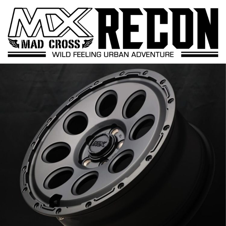 4本セット MADCROSS RECON 16x6.0J 5/139.7+0 MBK MUDSTAR RADIAL M/T