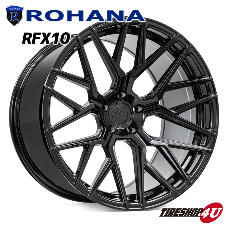 4本セット ROHANA RFX10 20x9.0J 5/112 +25 グロスブラック LIONHART LH-FIVE 265/30R20 AUDI A5 S5 F5 |  | 01