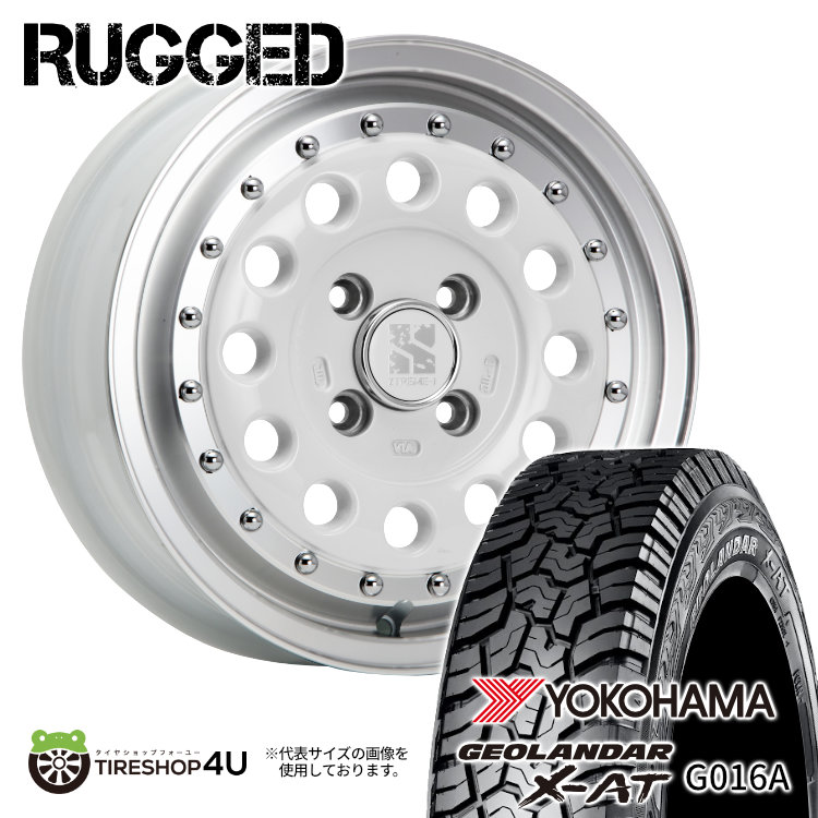 4本セット XTREME J RUGGED 14x5.0J 4/100 +45 WHP YOKOHAMA GEOLANDAR X AT G016A 145R14C ブラックレター 軽トラ カスタム車 :RUGGED 1450 4H100 45 WHP G016A 145144C:TIRE SHOP 4U 4号店