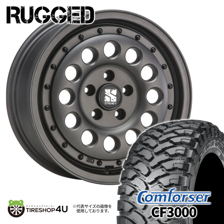 4本セット XTREME J RUGGED 16x6.5J 5/114.3 +32 GBK Comforser CF3000 M/T 235/70R16 ブラックレター デリカD5 :RUGGED 1665 5H114 32 GBK CF3000 2357016:TIRE SHOP 4U 4号店