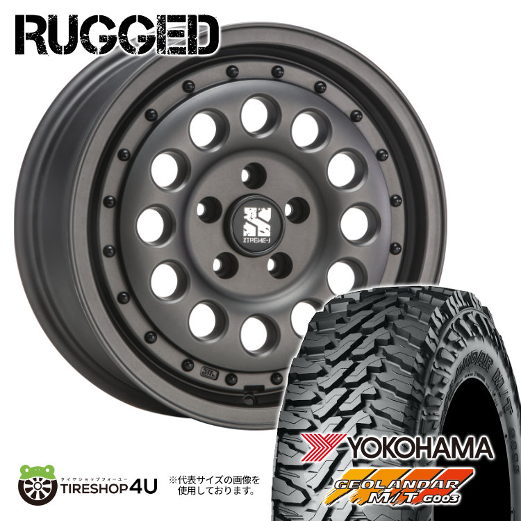 4本セット XTREME J RUGGED 16x6.5J 5/114.3 +32 GBK ジオランダー M/T G003 215/70R16 BL デリカD5 :RUGGED 1665 5H114 32 GBK G003 2157016 2:TIRE SHOP 4U 4号店