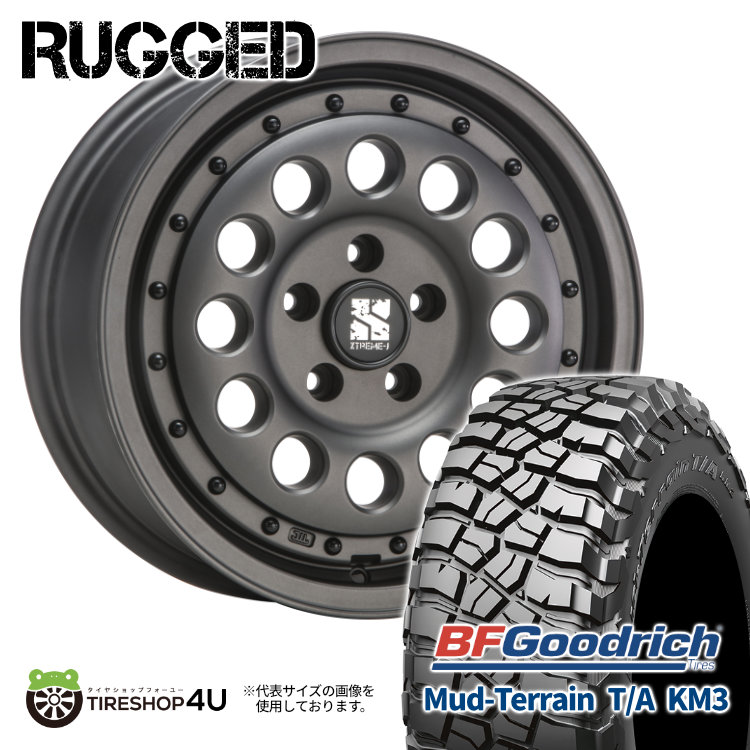 4本セット XTREME J RUGGED 16x6.5J 5/114.3 +32 GBK BFG マッドテレーン T/A KM3 235/70R16 BL デリカD5 :RUGGED 1665 5H114 32 GBK KM3 2357016 2:TIRE SHOP 4U 4号店