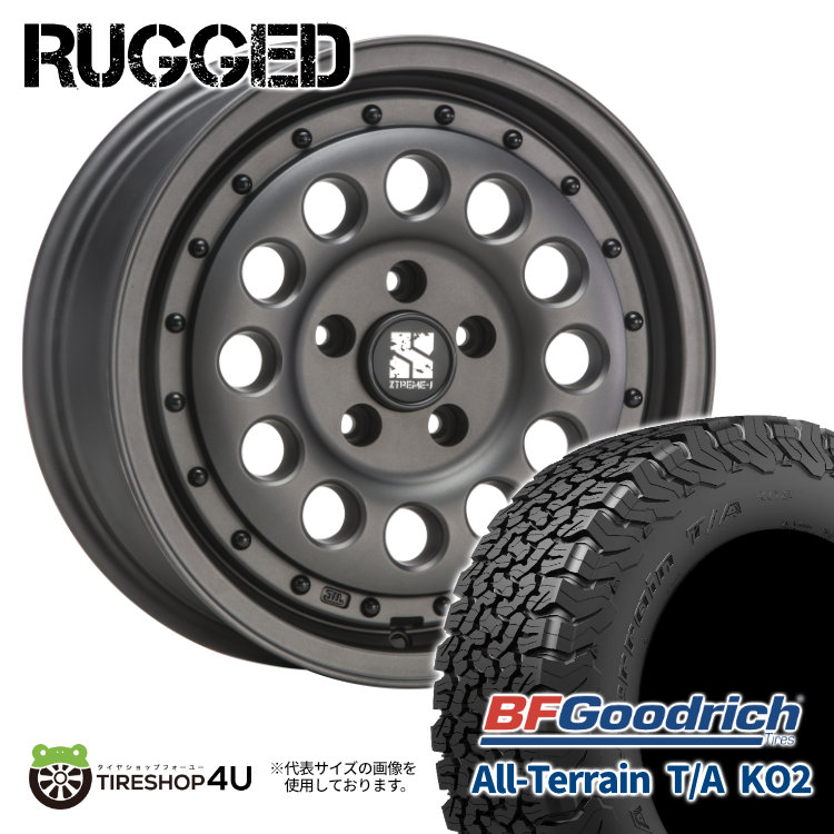 4本セット XTREME J RUGGED 16x6.5J 5/114.3 +32 GBK BFGoodrich All Terrain T/A KO2 215/65R16 ブラックレター カローラクロス :RUGGED 1665 5H114 32 GBK KO2 2156516:TIRE SHOP 4U 4号店