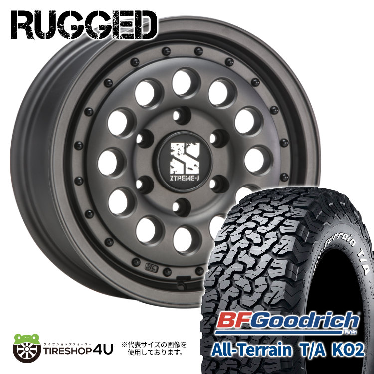 4本セット XTREME J RUGGED 16x6.5J 6/139.7 +38 GBK BFG オールテレーン T/A KO2 215/70R16 WL ハイエース 200系 :RUGGED 1665 6H139 38 GBK KO2 2157016 2:TIRE SHOP 4U 4号店