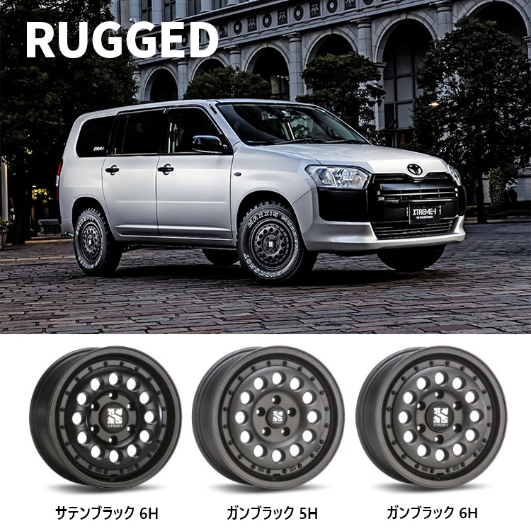 4本セット XTREME J RUGGED 16x6.5J 6/139.7 +38 SBK BFGoodrich All Terrain T/A KO2 215/65R16 ブラックレター ハイエース 200系 :RUGGED 1665 6H139 38 SBK KO2 2156516:TIRE SHOP 4U 4号店