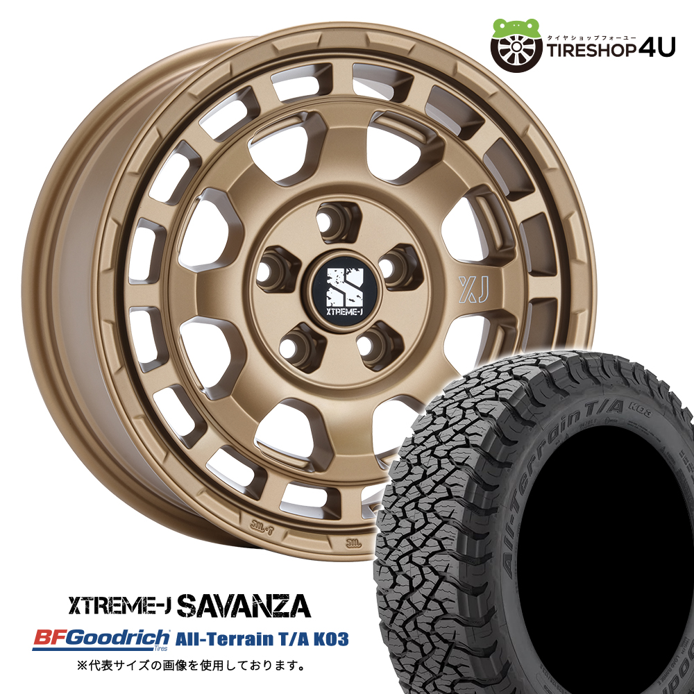 ジ*バ様 BFGoodrich All-Terrain T/A 16インチセット 4本セット XTREME-J SAVANZA 16x7.0J 5/114.3+35 MBZ BFGoodrich All