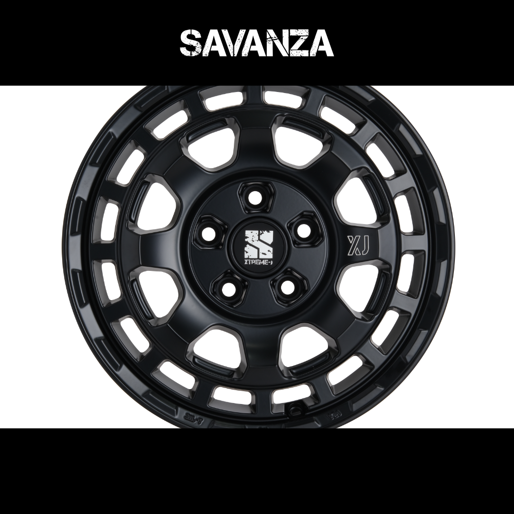 4本セット XTREME-J SAVANZA 16x7.0J 5/114.3+35 SBK YOKOHAMA