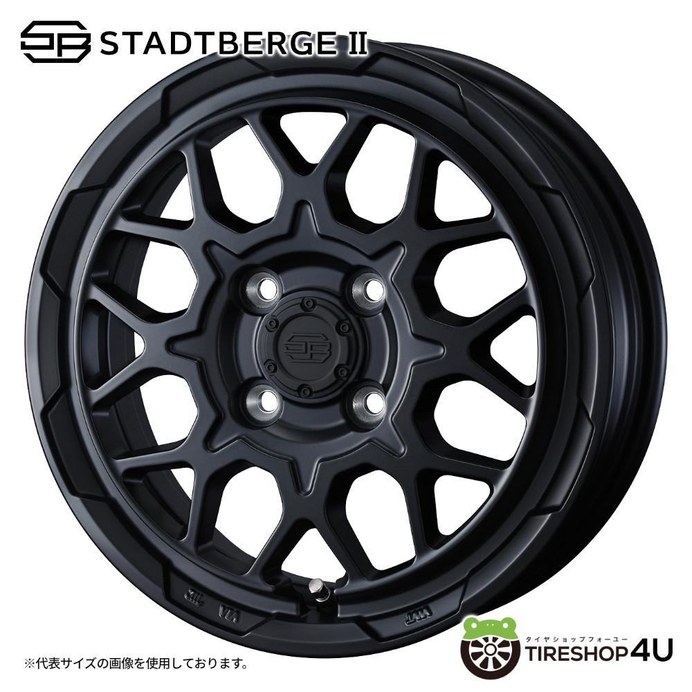4本セット ウェッズ スタットベルク STADTBERGE2 15x4.5J 4/100+45 MBK デュラターン モッツォ4S 165/55R15 スペーシア アルト 軽トラの画像