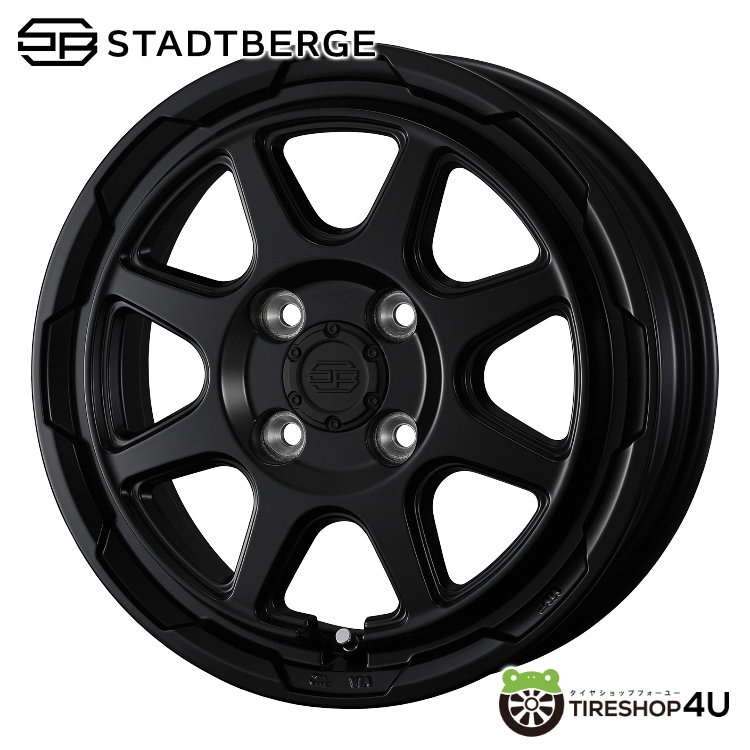 2024年製 スタッドレス4本セット WEDS STADTBERGE 14x4.5J 4/100 +45  