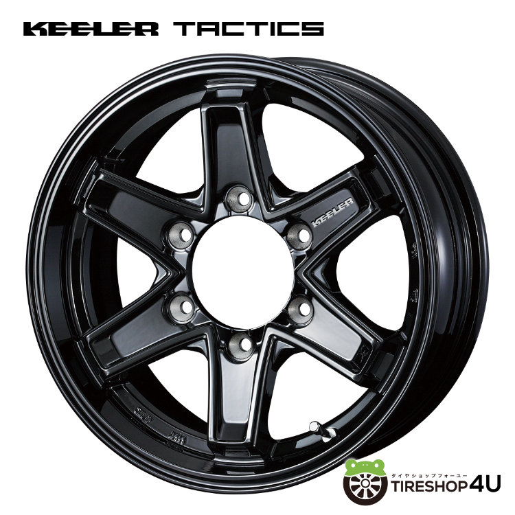 4本セット Weds KEELER TACTICS 15x5.5J 6/139.7+42 GBK BFGoodrich