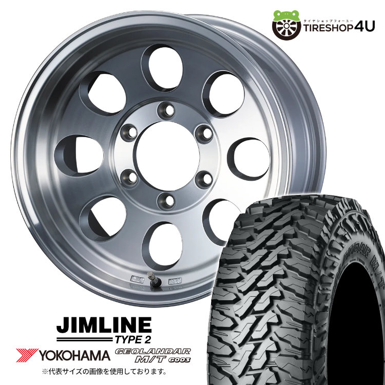 4本セット ジムラインタイプ2 JIMLINE 16x8.0J 6/139.7 +0 POL