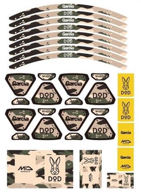 4本セット MIDxDOD ウシャリントバリ 14x4.5J 4/100+45 SGBK MUDSTAR RADIAL A/T 155/65R14 ホワイトレター 軽自動車 N-BOX ラパン ムーヴの画像