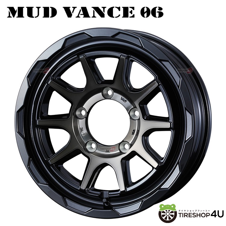 4本セット ウェッズ マッドヴァンス VANCE06 16x6.0J 5/139.7-5 BPBR