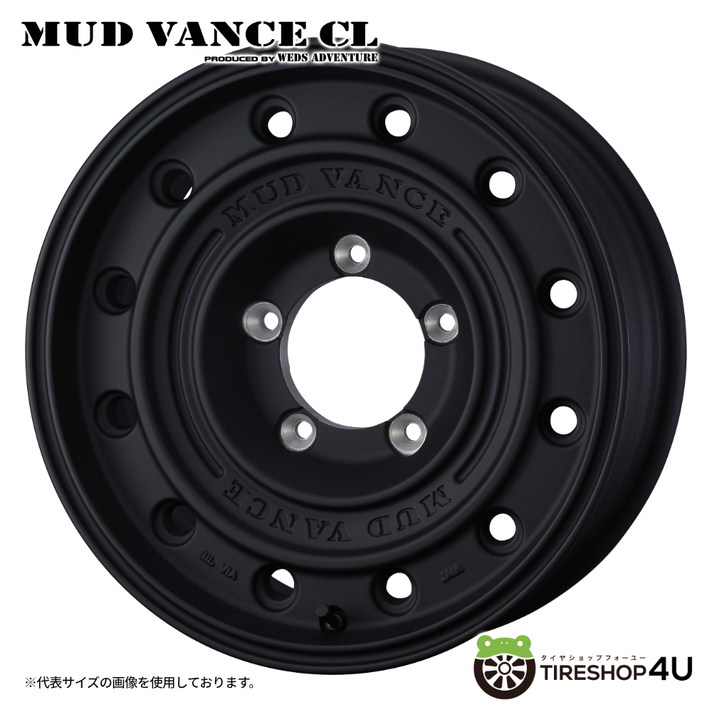 4本セット ウェッズ マッドヴァンス VANCECL 16x5.5J 5/139.7+22 FMB ブリヂストン A/T002 AT002 175/80R16 BL ジムニー JB64W JB23Wの画像