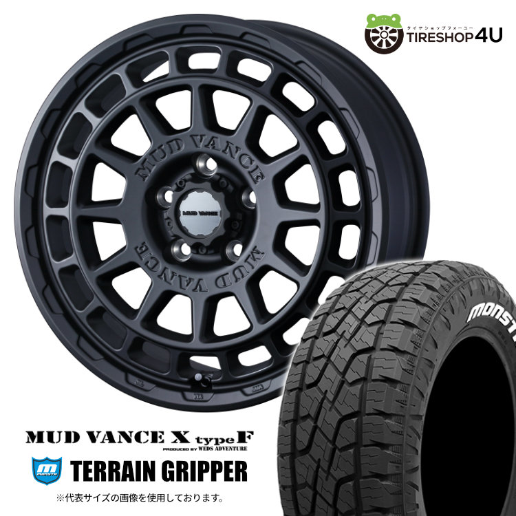 4本セット MUD VANCE X TypeF 16x7.0J 5/114.3 +35 FMB MONSTA TERRAIN