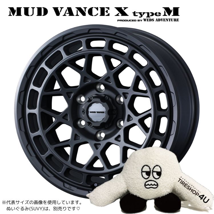 4本セット マッドヴァンスX タイプM VANCE 16x6.5J 6/139.7 +38 FMB MONSTA モンスタ マッドウォーリア M/T 215/70R16 WL ハイエース200｜tireshop4u-4｜02