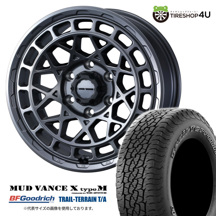 4本セット マッドヴァンスX タイプM VANCE 18x9.0J 6/139.7 +50 MGM BFグッドリッチ トレイルテレーン TRAIL T/A 265/65R18 ホワイトレター