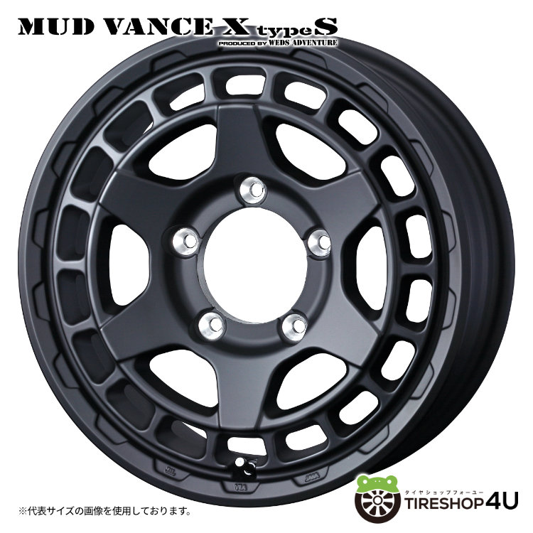 4本セット WEDS MUD VANCE X typeS 16x6.0J 5/139.7 -5 FMB BFGoodrich All-Terrain T/A KO3 215/70R16 ホワイトレター シエラ ノマドの画像