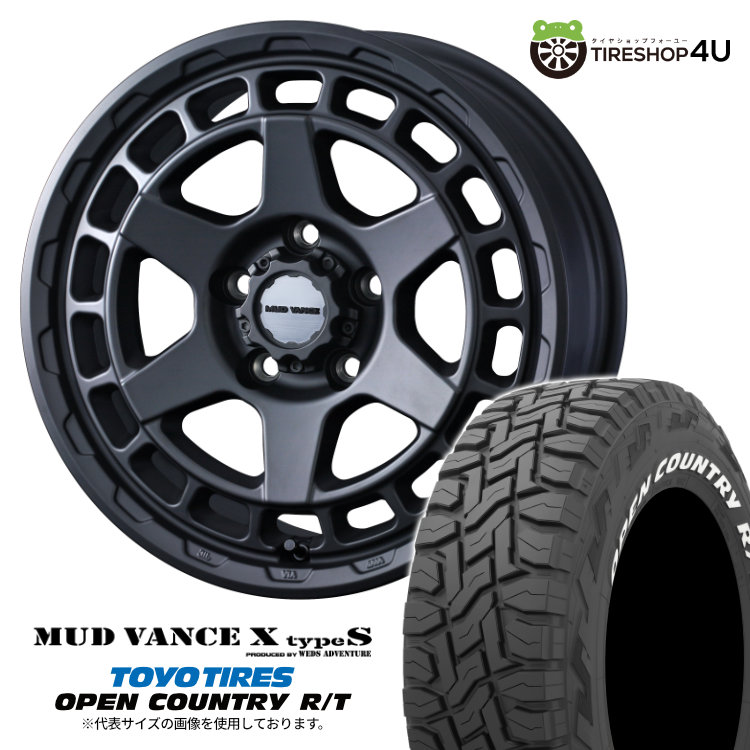 4本セット MUD VANCE X TypeS 16x7.0J 5/114.3 +35 FMB TOYO
