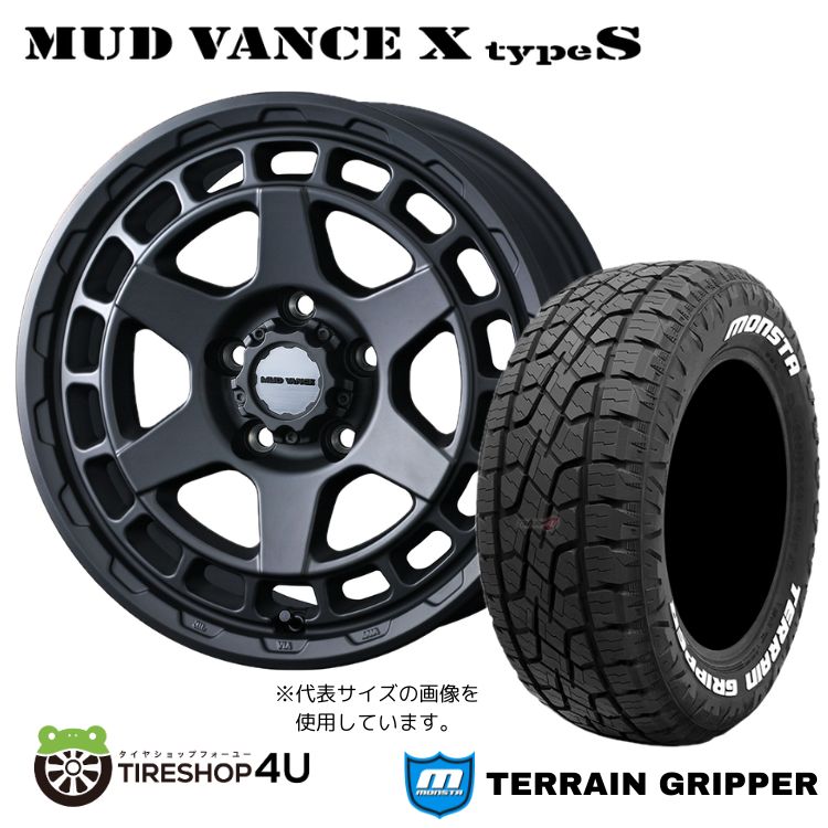 4本セット MUD VANCE X TypeS 16x7.0J 5/114.3 +35 FMB MONSTA TERRAIN GRIPPER A/T 215/70R16 ホワイトレター デリカD5 :VANCE X TYPE S 1670 5H114 35 FMB TERRAINGRIPPER 2157016:TIRE SHOP 4U 4号店