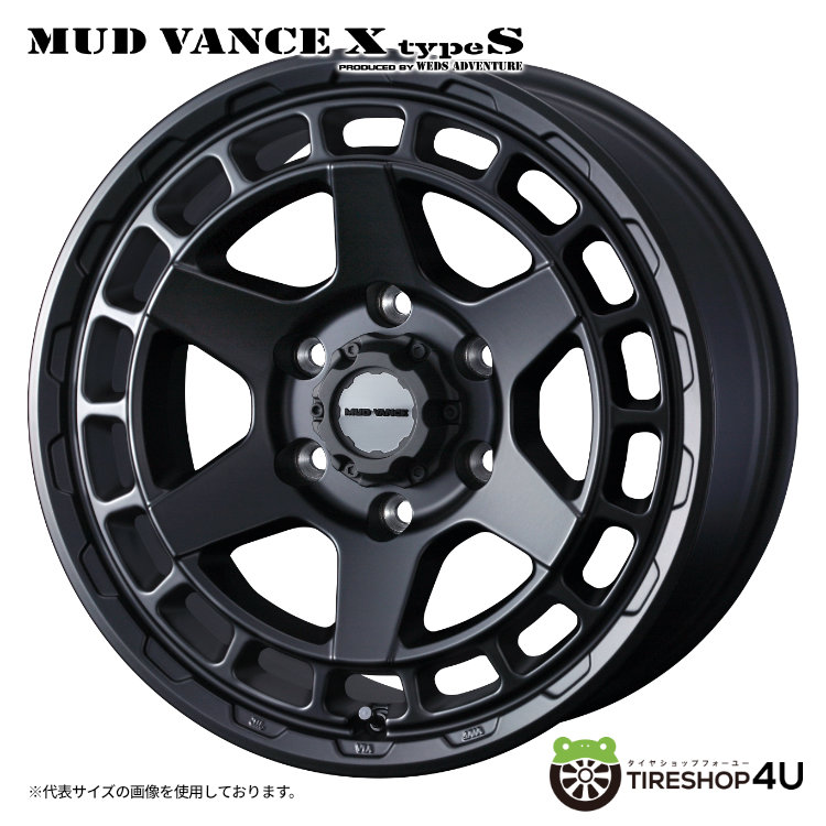 4本セット MUD VANCE X TypeS 16x6.5J 6/139.7 +38 FMB YOKOHAMA