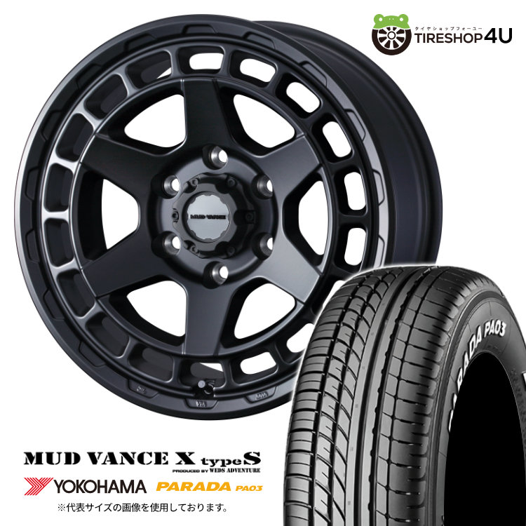4本セット MUD VANCE X TypeS 16x6.5J 6/139.7 +38 FMB YOKOHAMA