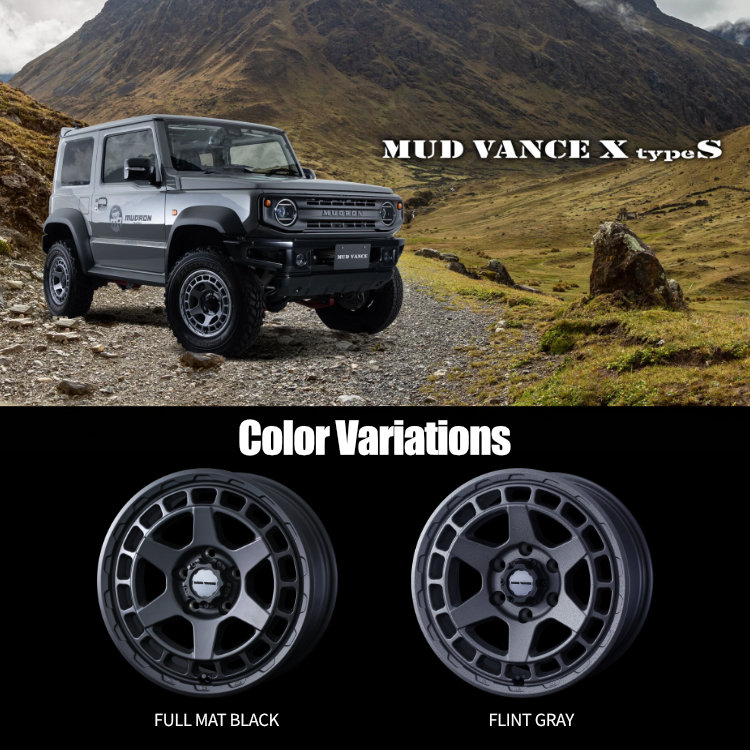 4本セット MUD VANCE X TypeS 16x6.5J 6/139.7 +38 GRAY MONSTA RT HYBRID R/T ...