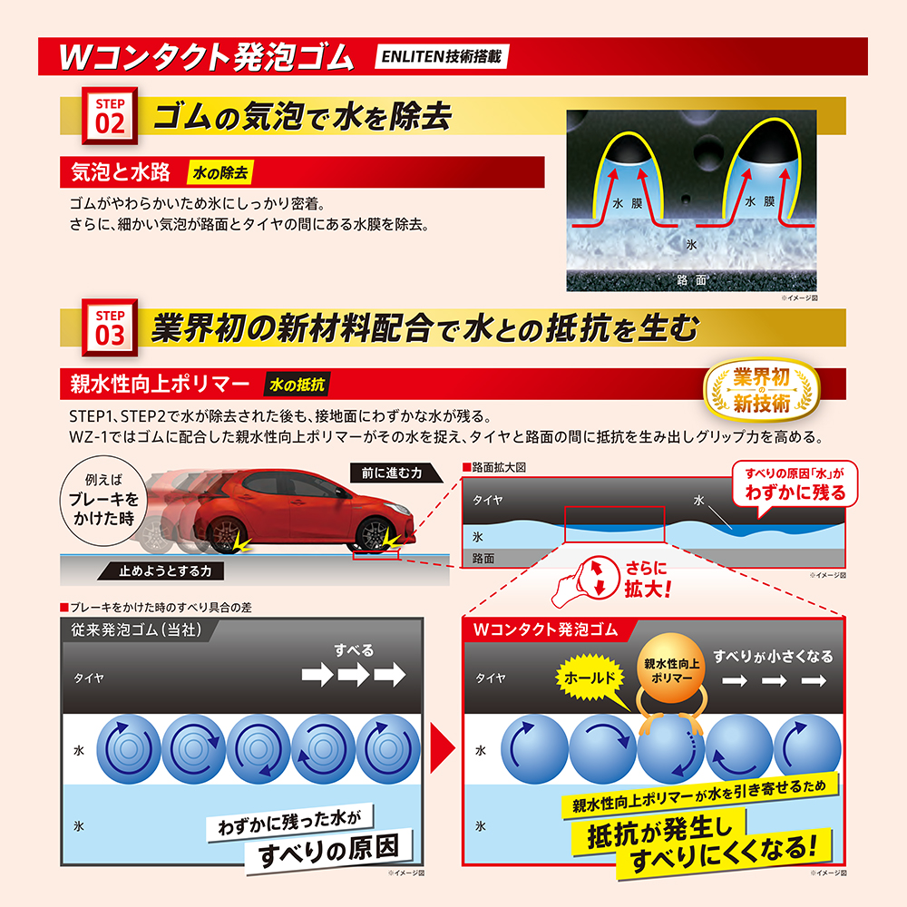 2025年製 スタッドレス4本セット MUDVANCE06 16x6.0J 4/100+40 BPBR BRIDGESTONE BLIZZAK WZ-1 WZ1 205/65R16 ライズ ロッキー HV車除くの画像