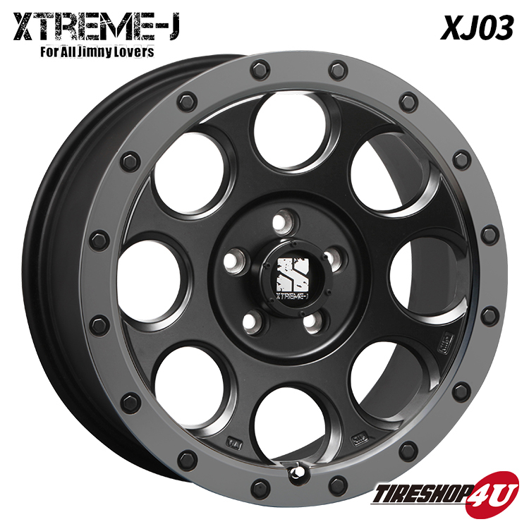 4本セット XTREME-J XJ03 16x8.0J 5/114.3 +18 FBK コンフォーサー CF3000 M/T 235/70R16 デリカD5 オーバーフェンダーサイズ｜tireshop4u-4｜02