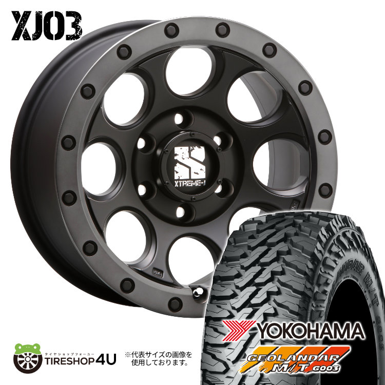 4本セット XTREME J XJ03 17x8.0J 6/139.7 +20 FBK YOKOHAMA GEOLANDAR M/T G003 265/65R17 プラド ハイラックス FJクルーザー :XJ03 1780 6H139 20 FBK G003 2656517:TIRE SHOP 4U 4号店